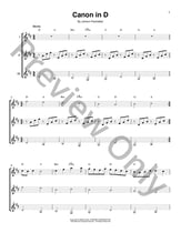 Canon In D Guitar and Fretted sheet music cover